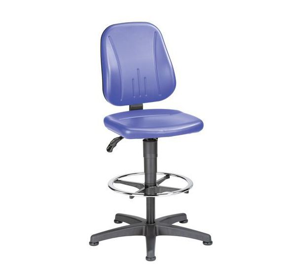 Siège d'atelier Unitec, sur patins, avec repose-pieds_Bimos