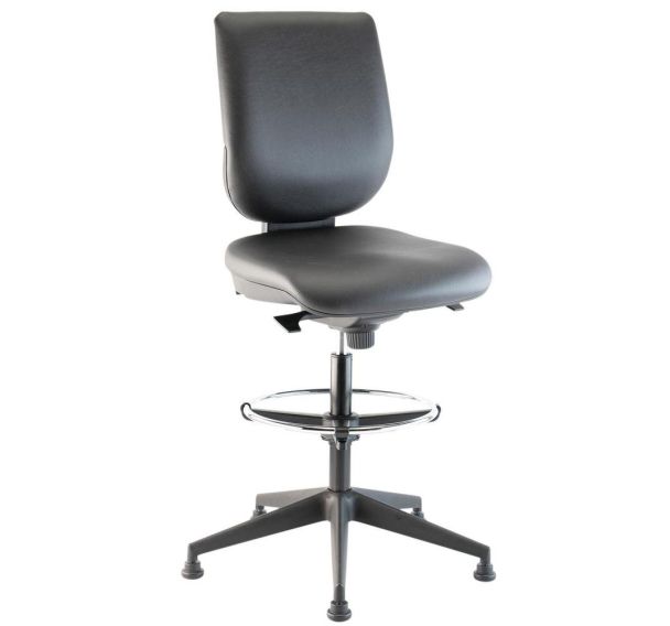 Siège d'atelier haut ergonomique sur patins