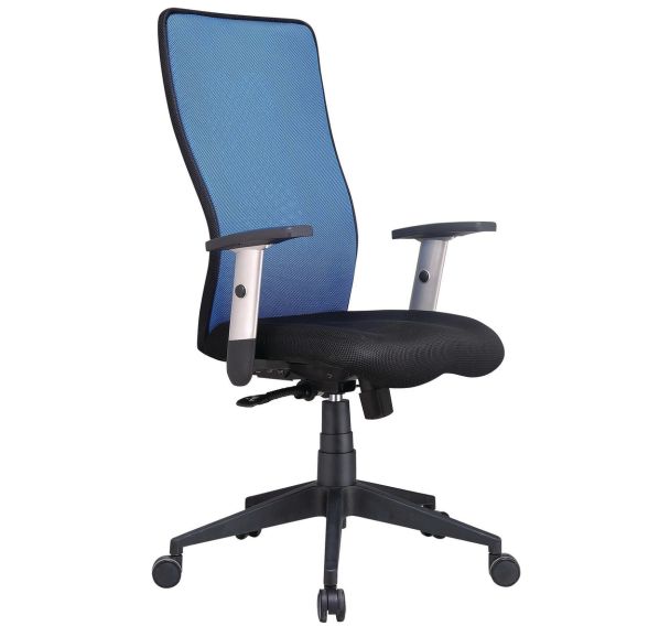 Siège de Bureau Top/Manutan - Tissu - Bleu