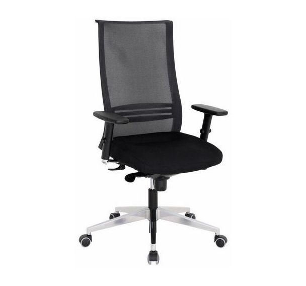 Siège de bureau BYZZANCE noir avec accoudoirs - Nowy Styl