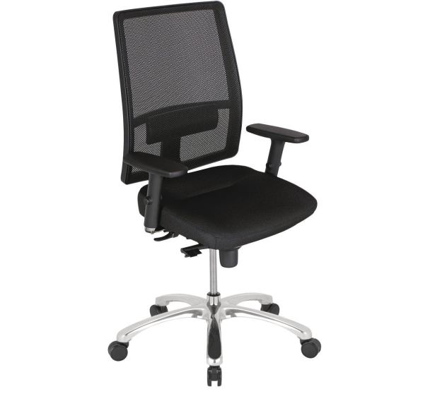 Siège de bureau Bizzi avec accoudoirs 3D - Dossier mesh - Noir - Nowystyl