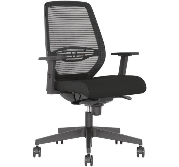 Siège de bureau Neos avec accoudoirs 2D - Noir - Nowystyl