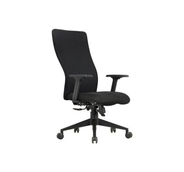 Siège de bureau dossier haut Penelope noir - Piètement noir