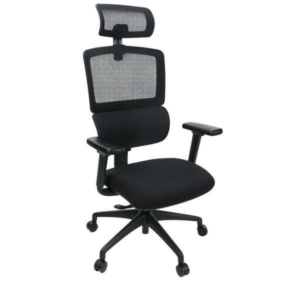 Siège de bureau ergonomique Noir Eros