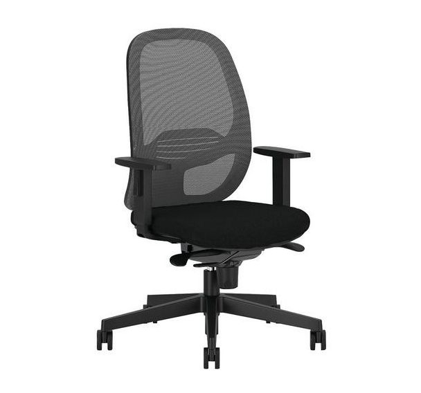 Siège de bureau ergonomique noir Eggy