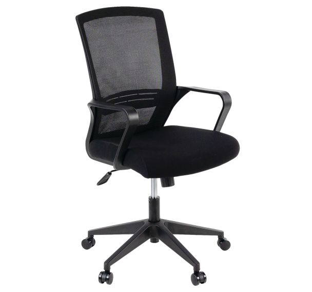 Siège de bureau noir Elane