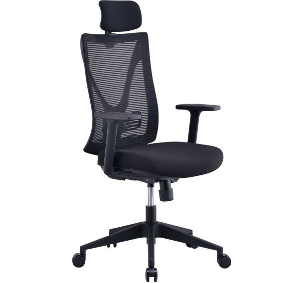 Siège de bureau résille avec accoudoirs ajustables