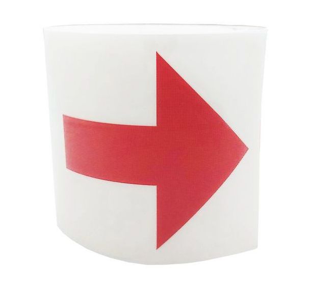 Signalétique pour porte vitrée 2,5m - Wattelez