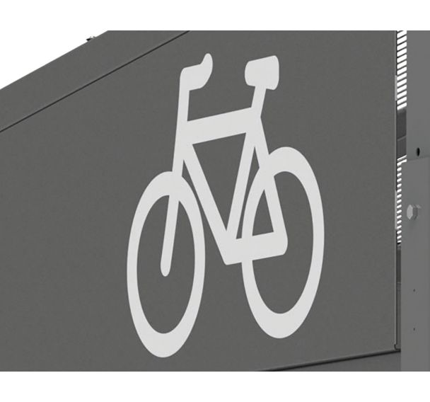 Signalétique symbole vélo - la paire