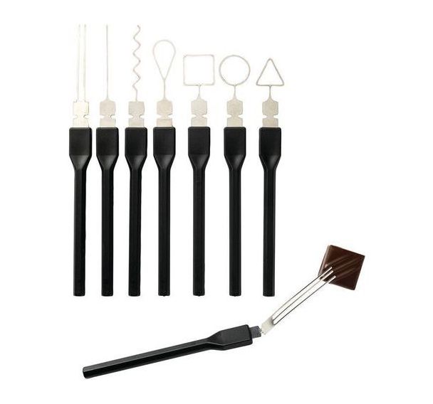 Signature boîte de 8 fourchettes décor pliables pour bonbons