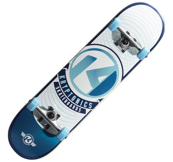 Skateboard - kry 31'' pop series - Kryptonics - Sky blue rays