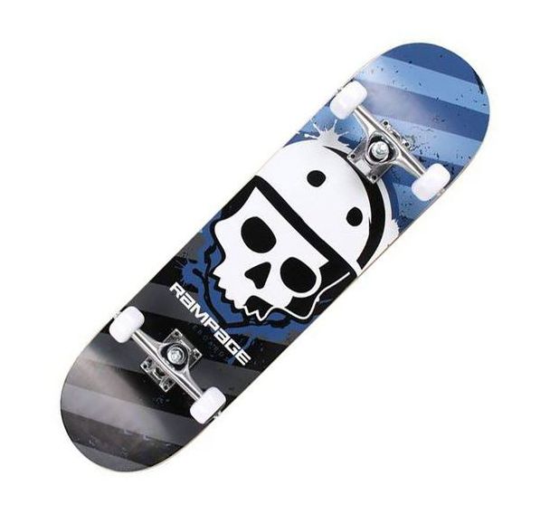 Skateboard - rampage - crane bleu