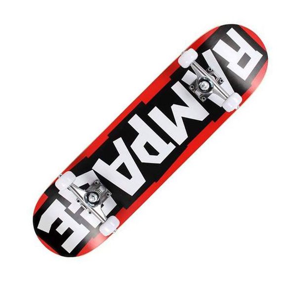 Skateboard - rampage - logo rouge
