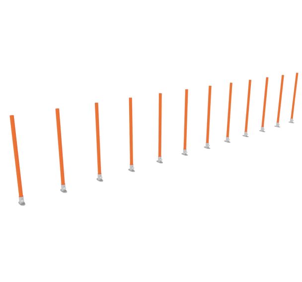 Slalom en  Polyéthylène