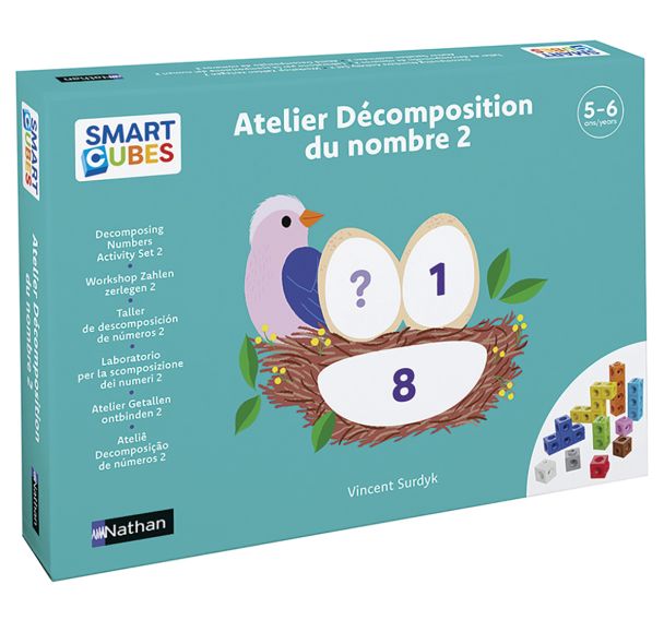Smartcubes - atelier décomposition du nombre 2 - complément 4 enfants-Nathan