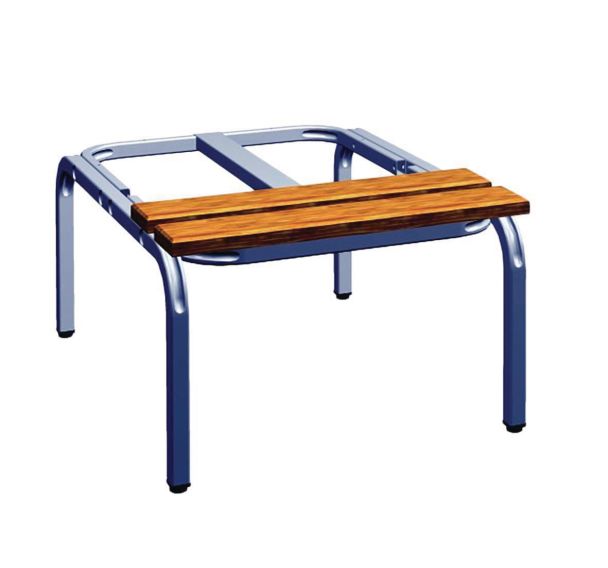 Socle-banc pour vestiaire Seamline® 2 lames chêne Acial