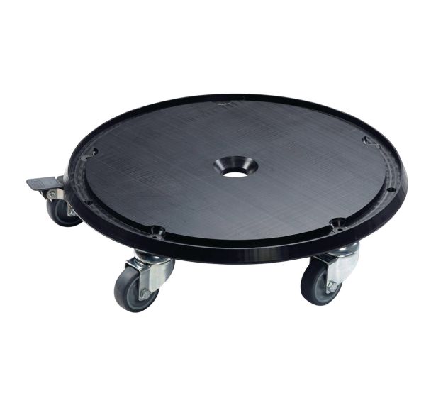 Socle à 5 roulettes Bazi avec frein - 50l/70l/95l - noir-Rossignol Pro