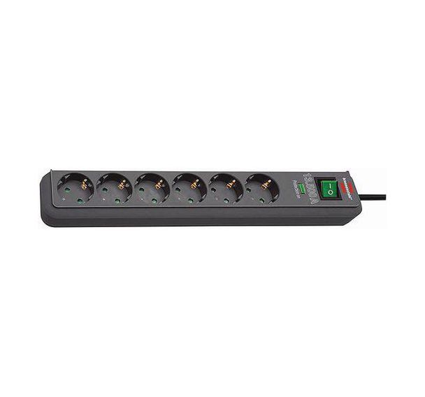Socle ecoline 6 prises - 1,5m parasurtenseur
