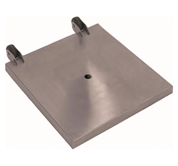 Socle pour porte-menus en inox 7x40x46 cm