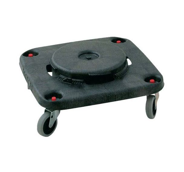 Socle sur roulettes pour poubelles carrées 106 et 152 L Rubbermaid