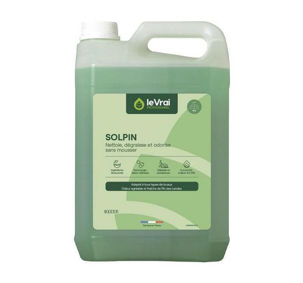 Solpin dégraissant végétal - Le vrai professionnel - 5L