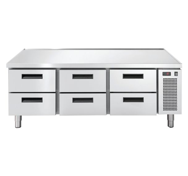 Soubassement réfrigéré GN1/1 positif, 6 tiroirs LINEAR SNACK+LINSN+ 703 TNS2