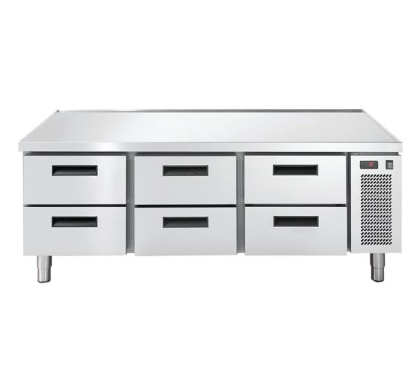 Soubassement réfrigéré GN1/1 positif, 6 tiroirs LINEAR SNACK+LINSN+ 703 TNV2