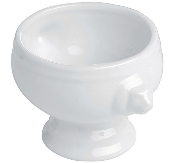 Soupiere en porcelaine ø11,3 cm 50cl blanc- Tête De Lion