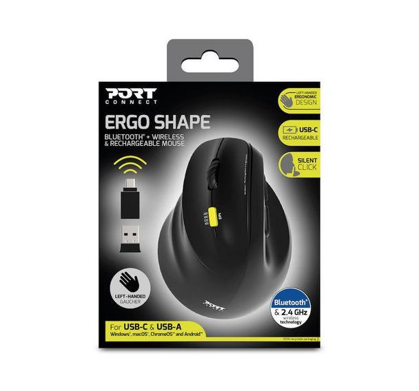 Souris Ergonomique Bluetooth Rechargeable pour gaucher