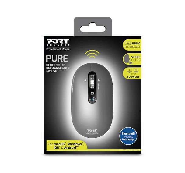 Souris Plate Silencieuse Bluetooth Rechargeable PURE MAC
