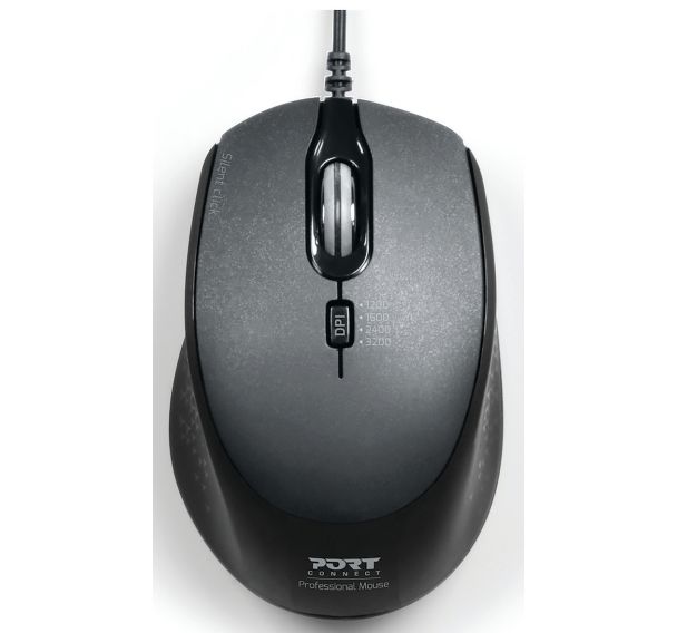 Souris filaire PRO OFFICE SILENT -  BLACK - BULK