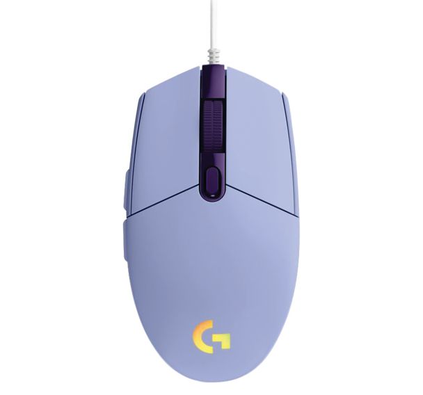 Souris filaire de jeu G203 LIGHTSYNC Lilas - Logitech