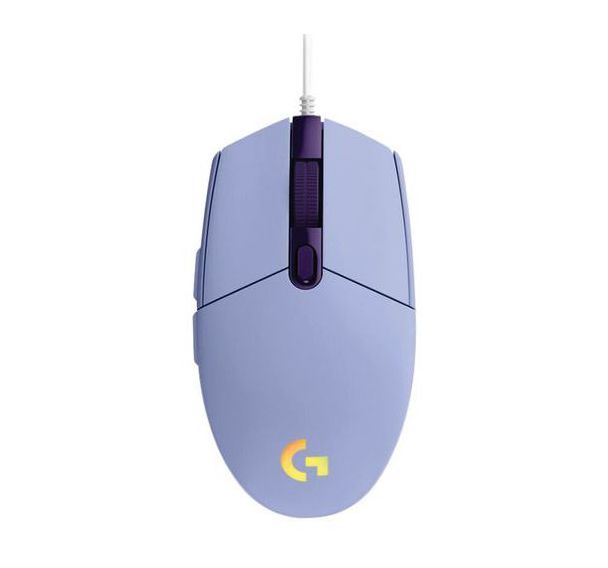 Souris filaire de jeu G203 LIGHTSYNC Lilas - Logitech
