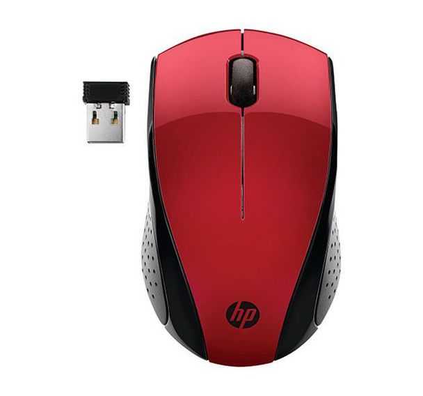 Souris sans fil HP 220 7KX10AA#ABB Rouge - HP