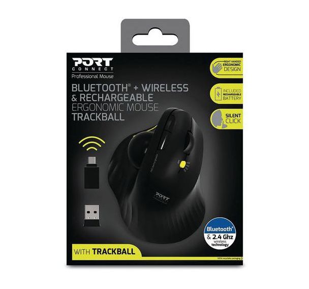 Souris sans fil avec Trackball - Port Connect