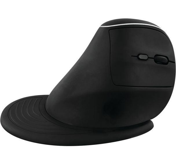 Souris sans fil verticale à double connexion Ergo - Noir