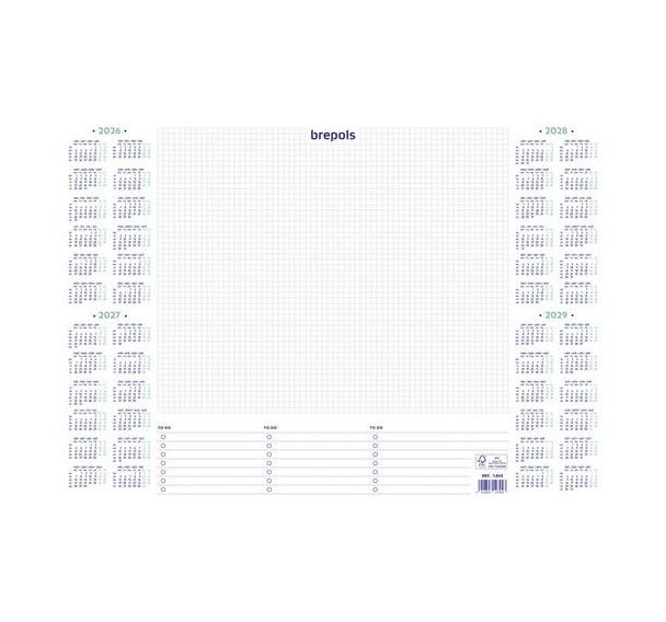 Sous-mains bureau calendrier 2026-2029
