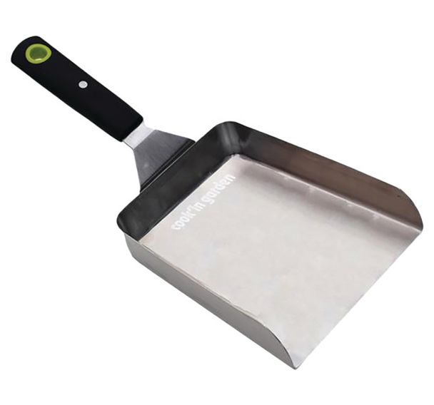 Spatule inox à rebord aimanté-AC177-Cook In Garden