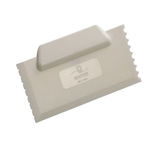 Spatule racloir à chocolat L 190mm ABS blanc