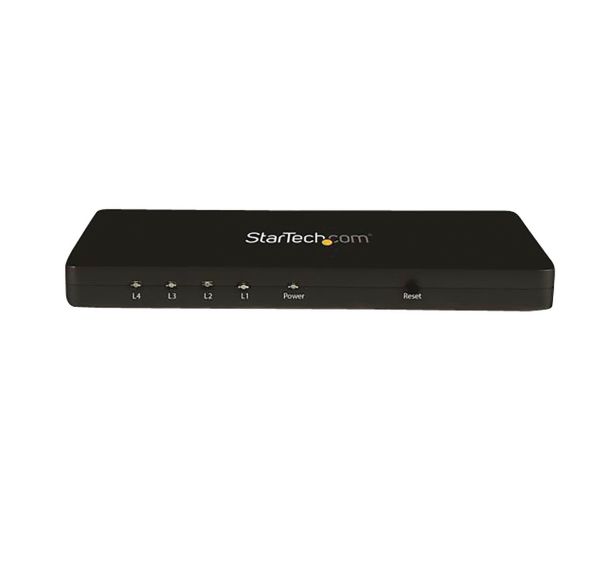 Splitter vidéo HDMI 4k à 4 ports-Répartiteur HDMI 1 x 4 avec boîtier aluminium