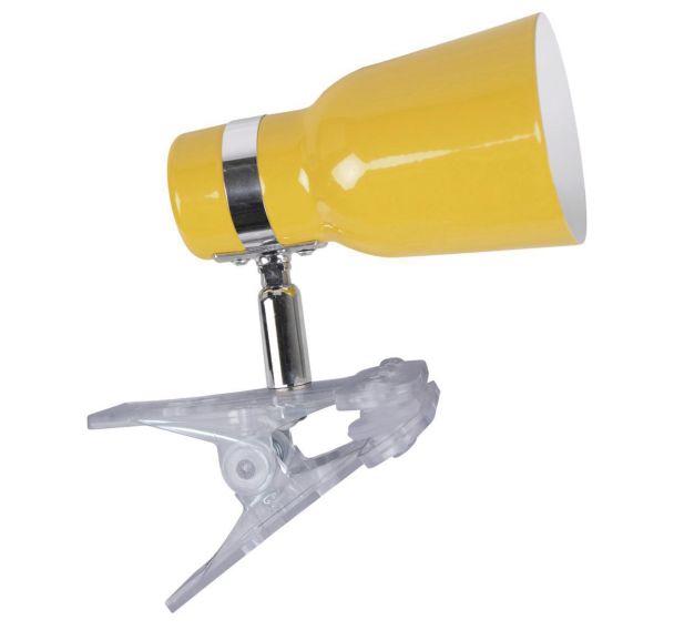 Spot à pince Little Joey en métal peinture brillante jaune Corep