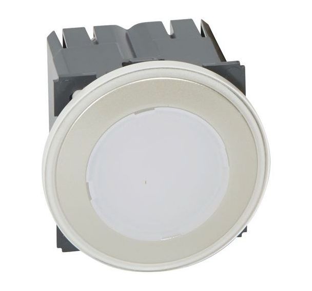 Spot de balisage avec enjoliveur opalescent plastique