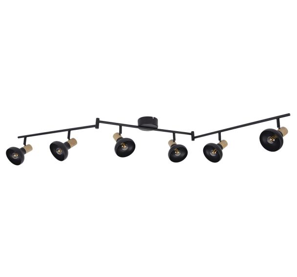 Spot métal  ALVAR H14,50 cm noir/marron Corep