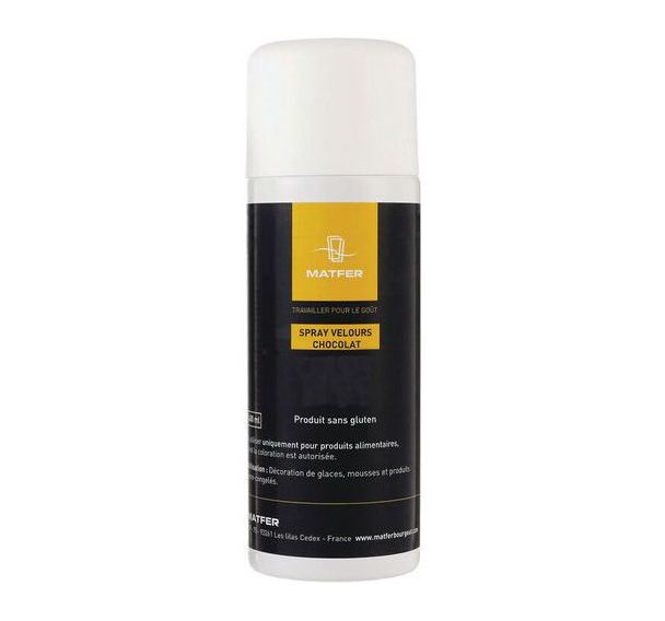 Spray pour décors velours chocolat - Matfer