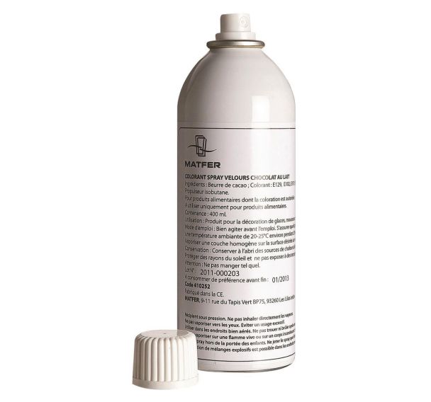 Spray velours chocolat Matfer