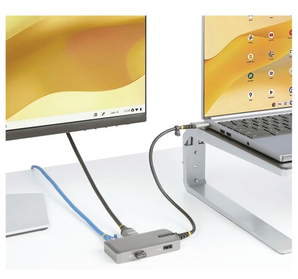 Station d'accueil USB-C : HDMI, USB 3.2, GbE - Windows/macOS/ChromeOS - StarTech