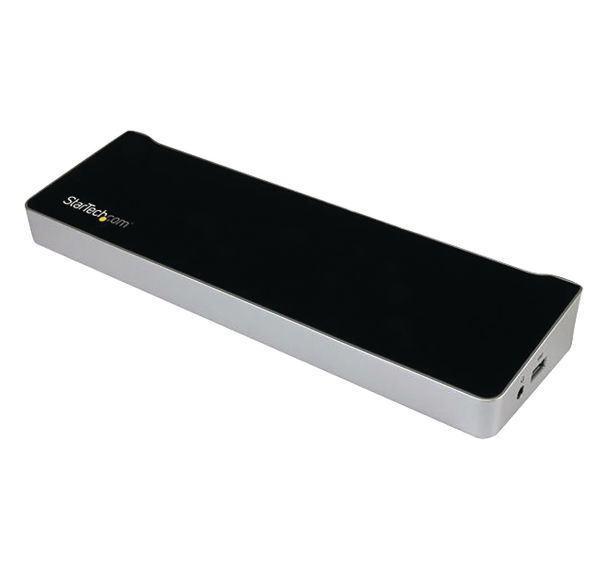 Station d'accueil USB-C triple affichage 4K portable-2xDP 1xHDMI-PowerDelivery