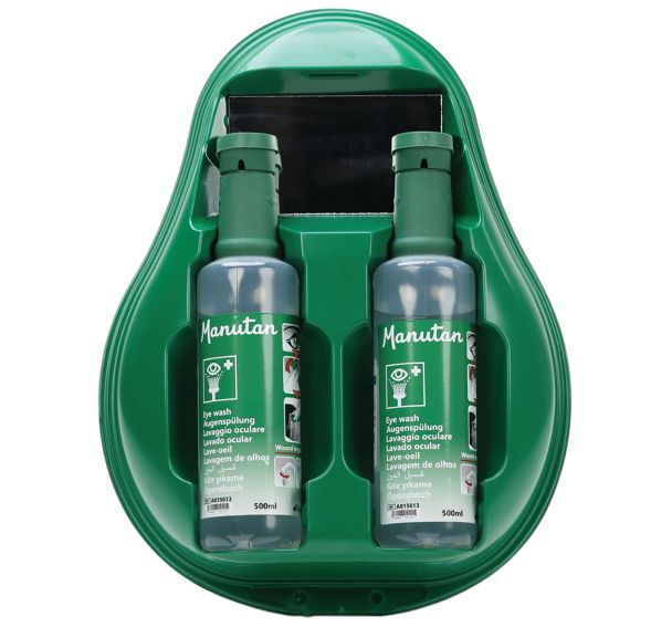Station de solution ophtalmique - 2 flacons 500ml - Manutan