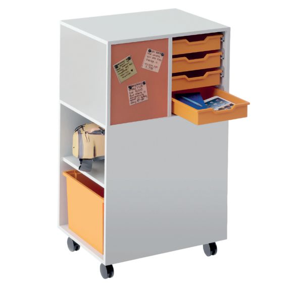 Station de travail Mahia orange et vert - Manutan Expert