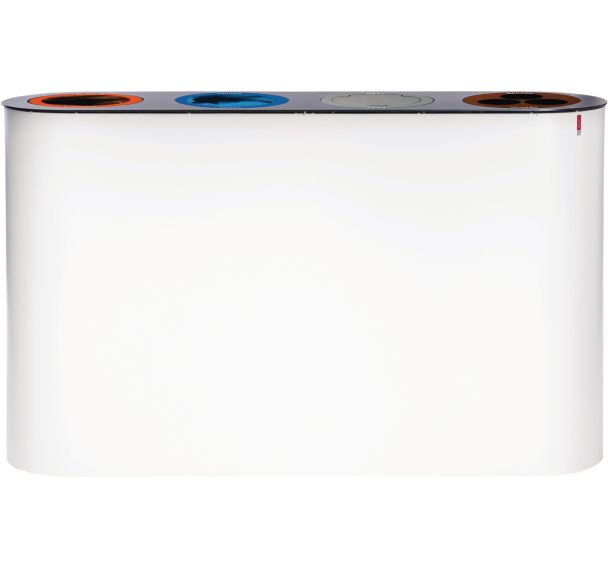 Station de tri sélectif Lune Split 4 flux 153 L